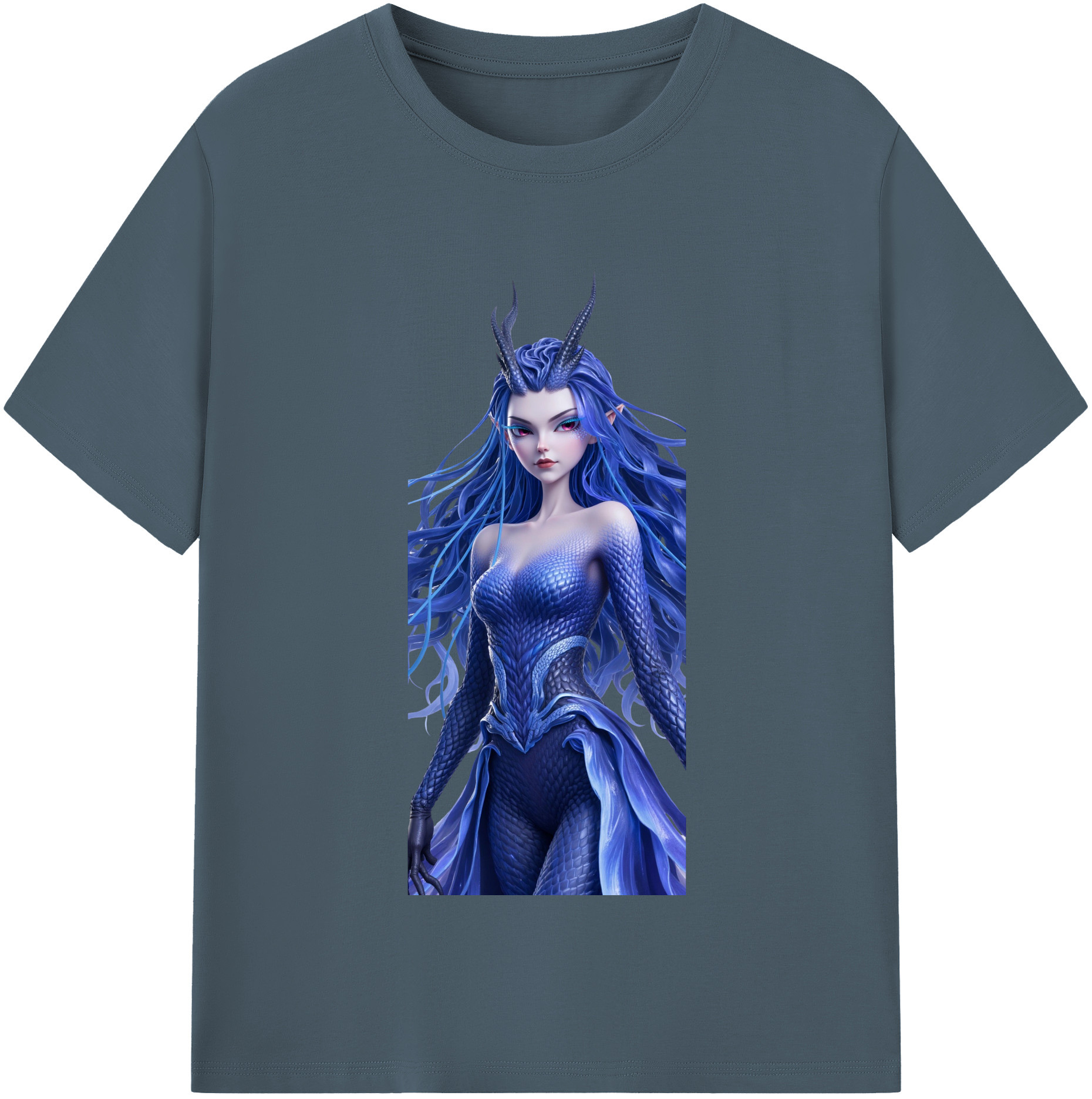 （画像用） Ne Zha 2 ナタ 魔童の大暴れ 綿100％半袖Tシャツ（フロントプリント）